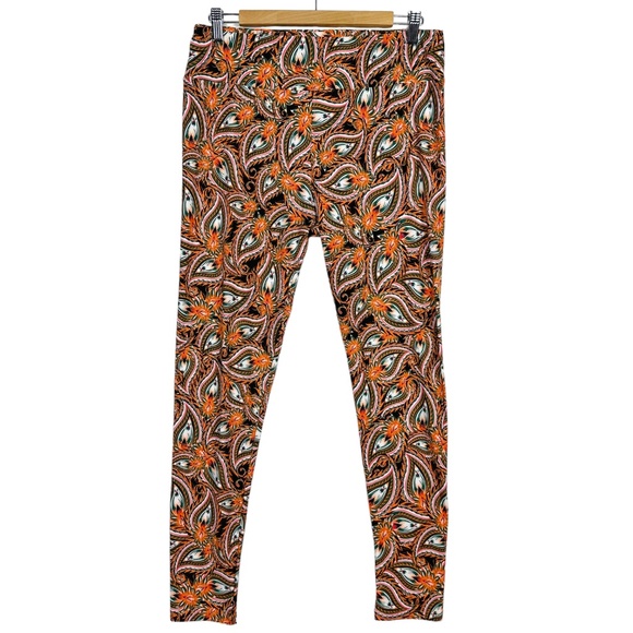LuLaRoe Trippy Groovy Floral Peacock Printed Comfy High Rise Casual Leggings TC - Picture 9 of 9